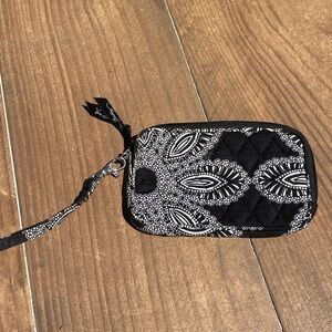 Vera Bradley Black and White Patterned Wristlet